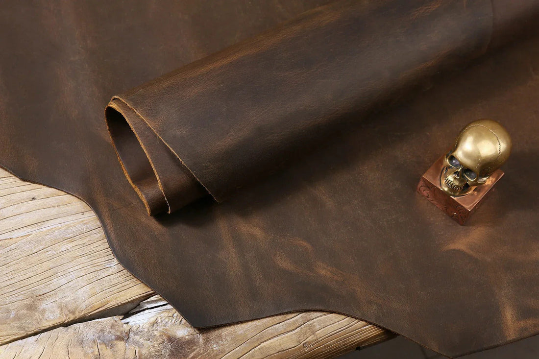 Premium pull up leather