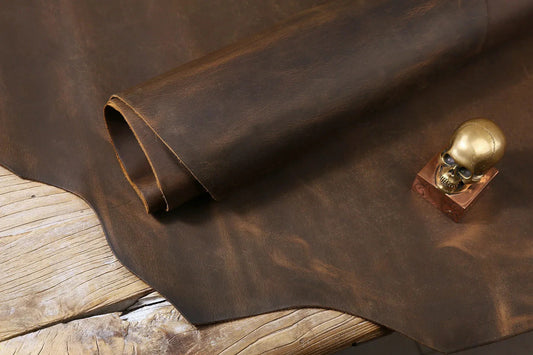 Premium pull up leather